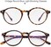 Gleyemor Blue Light Glasses for Men Women, Vintage Round Frame Computer Eyeglasses.