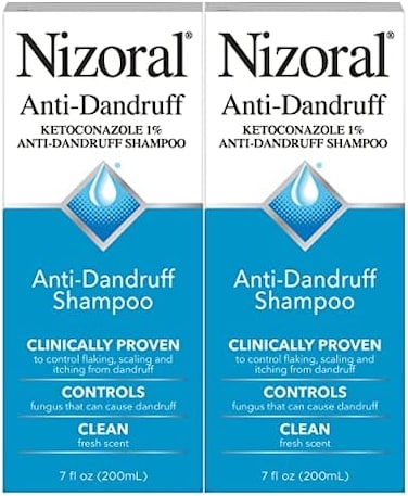 Nizoral Anti-Dandruff Shampoo with 1% Ketoconazole, Fresh Scent, 14 Fl Oz (Pack of 2.