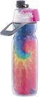 O2COOL Mist 'N Sip Misting Water Bottle 2-in-1 Mist And Sip Function With No Leak Pull Top Spout Sports Water Bottle Reusable Water Bottle - 20 oz (Tie Dye/Celestial Purple.