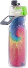 O2COOL Mist 'N Sip Misting Water Bottle 2-in-1 Mist And Sip Function With No Leak Pull Top Spout Sports Water Bottle Reusable Water Bottle - 20 oz (Tie Dye/Celestial Purple.