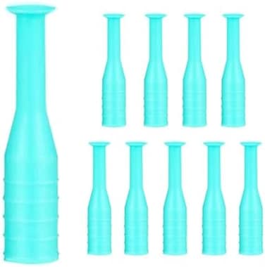 LeyJin 10 Pack Hard Contact Lens RemoverInsertion Tool,RGP Plunger Suction Cup for Hard Lenses(Green.