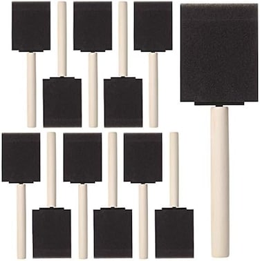 Bates Choice Foam Paint Brushes, 16 Pack, 2 Inch, Sponge Brushes, Sponge Paint Brush, Foam Brushes, Foam Brushes for Painting, Foam Brushes for Staining, Paint Sponges, Foam Sponge Brush.