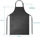 Gotega Waterproof Rubber Vinyl Apron 40'' Light Duty Chemical Resistant Work Apron Clothes Adjustable for Dishwashing'.