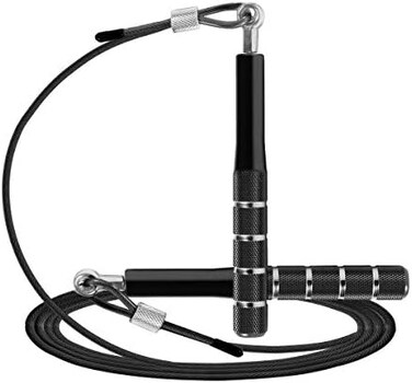 Wastou Jump Rope, Wastou Speed Jumping Rope for Training Fitness Exercise, Adjustable Adults Workout Skipping Rope for Men, Women, Kids, Girls.