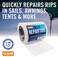 Better Boat Repair Tape Fabric Repair Covers Canvas Pop Up Camper RV Awning Tarp Canopy TearVinyl Waterproof Bimini Tops Sail Air Mattress Patch Kit 30FTx3 Clear Heavy Duty.