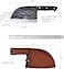 Dream Reach Forging Serbian Chef Knife Kitchen Chef Knives Full Tang High Carbon Clad Steel Almasi Butcher Cleaver with Leather Sheath (B-Almasi Knife.