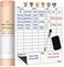 Mewl Baby Daily Log Whiteboard - Reusable Baby Tracker to Log Feeding, DiapersSleep - Newborn Baby JournalSchedule Chart for New Parents, Nanny, Babysitter - PregnancyNew Mom Gift.
