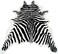 yingda1992 Zebra Print Rug Faux Animal Cowhide Skin Area Rug Leather Carpet Mat Large Size for Home Office Livingroom 7. 9'x5. 6'.