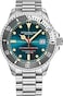 Stuhrling Original Mens Swiss Automatic Stainless Steel Dive Watch, 200 Meters Water Resistant, Brushed and Beveled Bracelet with Safety Clasp and Screw Down Crown.