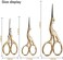 Mudder 3 Pieces Stork Scissors Stainless Steel Crane Design Sewing Scissors Embroidery Scissors Tailor Scissors Dressmaker Shears for Embroidery, Paper Cutting, Sewing and Daily Activities (Gold.