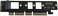 Cablecc NGFF M. 2 M-Key NVME AHCI SSD to PCI-E 3. 0 16x 4X Adapter for 110mm 80mm SSD.