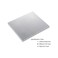 Awxlumv Heatsink 200x220x18 mm silver 100 * 100 * 18MM.