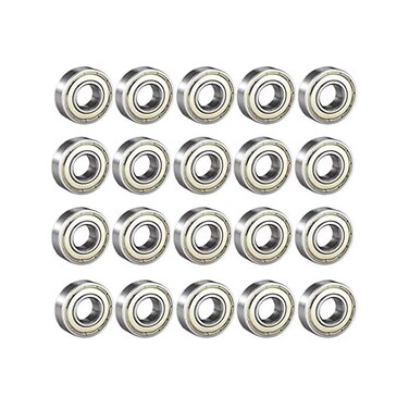 Donepart 684ZZ Small Bearings 4mm x 9mm x 4mm Double Shielded and Pre-Lubricated Deep Groove Ball Bearing (20 Pcs.