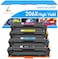 TRUE IMAGE Compatible 206X Toner Cartridges 4 Pack High Yield Replacement for HP 206X 206A for HP Color Pro MFP M283fdw M283cdw M255dw M283 M255 Printer W2110X (No Chip -Black Cyan Yellow Magenta.
