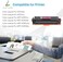 TRUE IMAGE Compatible 206X Toner Cartridges 4 Pack High Yield Replacement for HP 206X 206A for HP Color Pro MFP M283fdw M283cdw M255dw M283 M255 Printer W2110X (No Chip -Black Cyan Yellow Magenta.