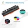 TRUE IMAGE Compatible 206X Toner Cartridges 4 Pack High Yield Replacement for HP 206X 206A for HP Color Pro MFP M283fdw M283cdw M255dw M283 M255 Printer W2110X (No Chip -Black Cyan Yellow Magenta.