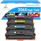TRUE IMAGE Compatible 206X Toner Cartridges 4 Pack High Yield Replacement for HP 206X 206A for HP Color Pro MFP M283fdw M283cdw M255dw M283 M255 Printer W2110X (No Chip -Black Cyan Yellow Magenta.