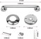 Gotega 2 Pack Shower Grab Bar Stainless Steel Bathroom Grab Bar Shower Bath Handle Grab Bars for Bathtub Showers 18 Inch.