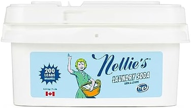 Nellie's Laundry Soda - Concentrated Laundry Detergent Powder - 200 Loads - Gentle on Skin and Environment - Fragrance-Free.