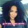 rosmile Curly Wigs for Black Women - Natural Black Synthetic African American Full Curly Afro Hair Wig with Bangs.
