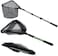 RESTCLOUD Fishing Landing Net with Telescoping Pole Handle, Fishing net Freshwater for Kids Men Women, Extend to 40-63 Inches.