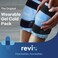 REVIX Ice Packs for Knee Injuries Reusable, Gel Ice Wraps with Cold Compression for Injury and Post-Surgery, Plush Cover and Hands-Free Application, A Set of Two.