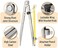 Mr. Pen- Professional Compass for Woodworking, 8 Inch Compass with Wing, Large Compass for Geometry, Compass Drawing Tool, Woodworking Compass, Pencil Compass for Carpenter, Drafting, Drawing Compass.