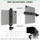 KobraTech iPad Tripod Mount Holder, Fits iPad Pro 12. 9, Air, Mini, Tab and MoreIncludes Swivel Ball Head and Bluetooth Remote TabMount 360 iPad Holder for Tripod.