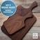 Brazos Home Dark Walnut Wood Cutting Board for Kitchen, Seasoned, Chopping Board, Wood Cheese Board, Charcuterie Platter, Ideal for Serving or Chopping Fruit, Vegetables, Cheese or Meat, 13x7,Medium.