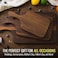 Brazos Home Dark Walnut Wood Cutting Board for Kitchen, Seasoned, Chopping Board, Wood Cheese Board, Charcuterie Platter, Ideal for Serving or Chopping Fruit, Vegetables, Cheese or Meat, 13x7,Medium.