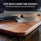 Brazos Home Dark Walnut Wood Cutting Board for Kitchen, Seasoned, Chopping Board, Wood Cheese Board, Charcuterie Platter, Ideal for Serving or Chopping Fruit, Vegetables, Cheese or Meat, 13x7,Medium.