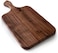 Brazos Home Dark Walnut Wood Cutting Board for Kitchen, Seasoned, Chopping Board, Wood Cheese Board, Charcuterie Platter, Ideal for Serving or Chopping Fruit, Vegetables, Cheese or Meat, 13x7,Medium.