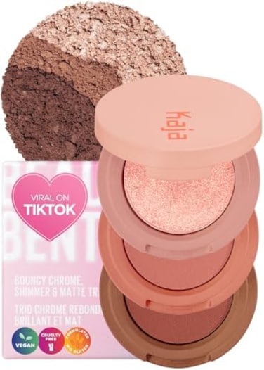 Kaja Beauty Bento Collection - Bouncy Eyeshadow Trio08 Chocolate Dahlia - neutral cocoa2019 Allure Best of Beauty Award, Beauty BentoCruelty free, K-Beauty Mini Palettes.