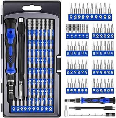 XOOL 62 in 1 Precision Screwdriver Kit, Electronics Repair Tool Kit, Magnetic Driver Kit with Flexible Shaft, Extension Rod for Mobile Phone, Smartphone, Game Console, PC, Tablet.