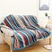UKELER Bohemian Sherpa Throw 80'' x 60'soft Plush Flannel Boho Throw Blankets for Bed/Couch/Sofa/Office/Camping.