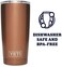 كوب YETI Rambler سعة 20 أونصة، مصنوع من الفولاذ المقاوم للصدأ، معزول بتفريغ الهواء مع غطاء MagSlider، نحاسي.