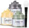 ANAI RUI Turmeric Clay Mask - Green Tea Clay Mask - Dead Sea Minerals Mud Mask, Spa Facial Mask Set, Face Mask Gift Set 2. 5 oz each.