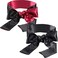 Hestya 2 Pack Sleeping Mask Satin Eye Mask Blindfold, 150 cm (Black Rose Red and Black.