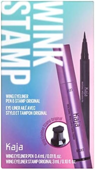 Kaja Winged EyelinerPen - Wink Stampwith Avocado Extract, Double-ended Wing, Smudge-Proof, Waterproof, Eye Irritation Tested.