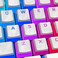 HyperX HKCPXP-WT-US/G Pudding Keycaps RGB Lighting Full Key Set (White PBT- US Layout.
