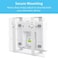 TotalMount Universal Mount for Electronics &ndash; Adjustable Wall Mount for Your Mesh WiFi Router, Wireless System, Cable Modem, DVR, Xbox, PlayStation, and More (Standard Shelf &ndash; White.