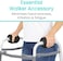 Vive Sheepskin Walker Grips (2-Pack- Hand Pad Accessories for Folding Rollator, Crutches - Soft Cushion Handle Cover for Adult, Handicap, Seniors - Medical Handlebar Foam Padding Set for Disability.