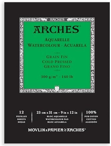 ARCHES WC PD 140CP 9X12.