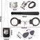 3 Otters 6PCS Police Pretend Play Toy Set for Kids, Toddler Boys Costume Including Metal Handcuffs Badge Baton Sunglasses Whistle, Christmas Stocking Stuffers.