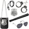 3 Otters 6PCS Police Pretend Play Toy Set for Kids, Toddler Boys Costume Including Metal Handcuffs Badge Baton Sunglasses Whistle, Christmas Stocking Stuffers.