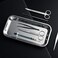 COYMOS 3 Pack Surgical Tray, Stainless Steel Tray for Lab Instrument Supplies, Tattoo Tool (Silver.