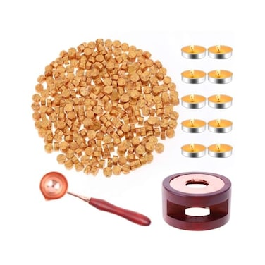 PAXCOO Sealing Wax, 312pcs Sealing Wax Kit with Wax Seal Beads, Wax Seal Warmer, Wax Spoon and Tealight Candles for Wax Stamp Letter Sealing.