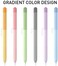 Delidigi Pencil Case Compatible with Apple Pencil 1st Generation Case, Gradient Color Silicone Protective Case Sleeve Cover Accessories for Apple Pencil 1st Gen.