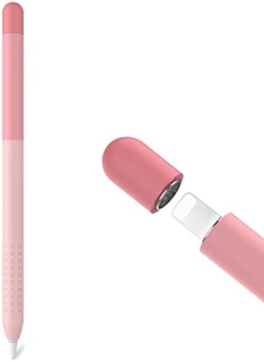 Delidigi Pencil Case Compatible with Apple Pencil 1st Generation Case, Gradient Color Silicone Protective Case Sleeve Cover Accessories for Apple Pencil 1st Gen.
