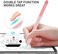 Delidigi Pencil Case Compatible with Apple Pencil Pro and Apple Pencil 2nd Generation Case, Gradient Color Case Sleeve Silicone Cover Accessories for Apple Pencil.